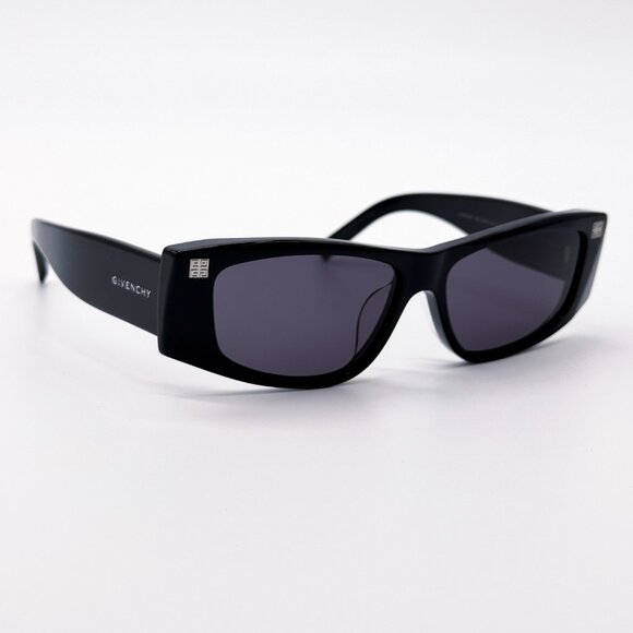 NEW GIVENCHY GV40048F 01A SHINY BLACK/GREY WOMEN SUNGLASSES GIVENCHY main image 5